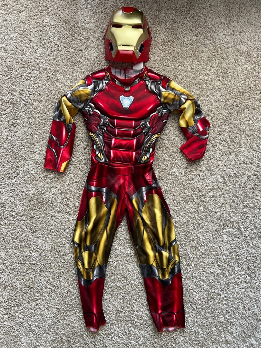 Iron Man Kids Red & Gold Costume - Marvel Style (small)